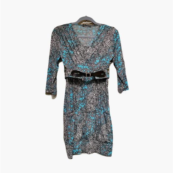 Giyas Dresses & Skirts - European Giyas Dress Leopard & Fluerdelis